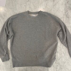 Zara Men’s Classic Gray Crewneck Sweater
